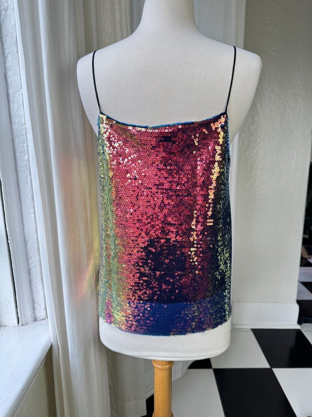 Zolla Women’s Multicolor Sequin Cami Tank Top Size M - Picture 3 of 5